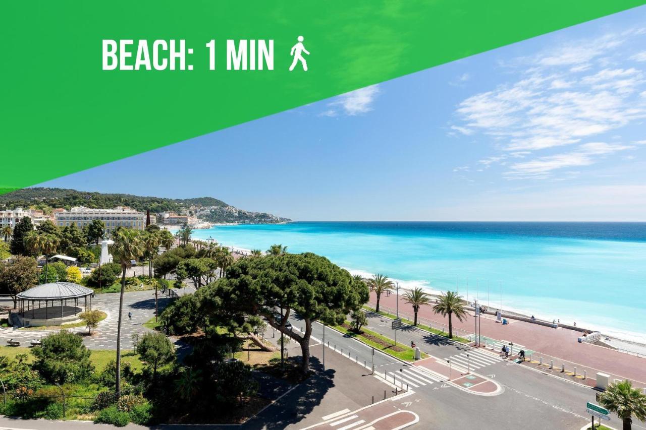 Beach - Kitchen - Wifi - Air Conditioning - Center - Tram نيس المظهر الخارجي الصورة